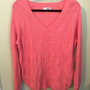 Pink pullover sweater